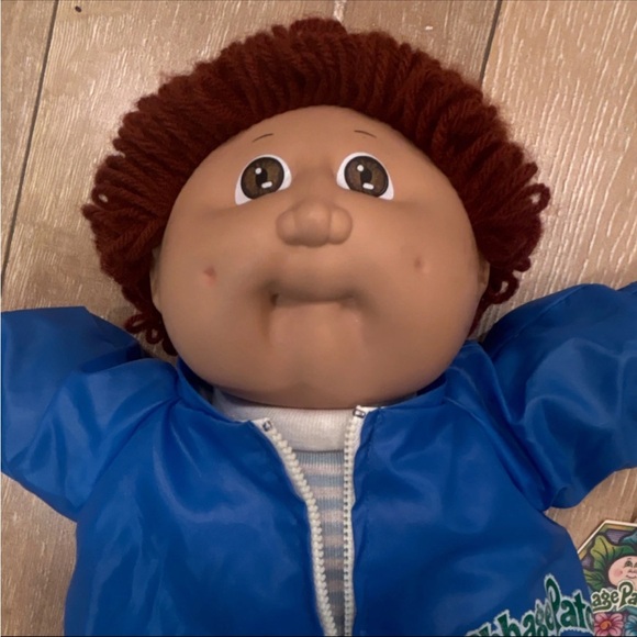 Vintage boy Cabbage Patch Kids Doll in Blue Jacket - Picture 2 of 5